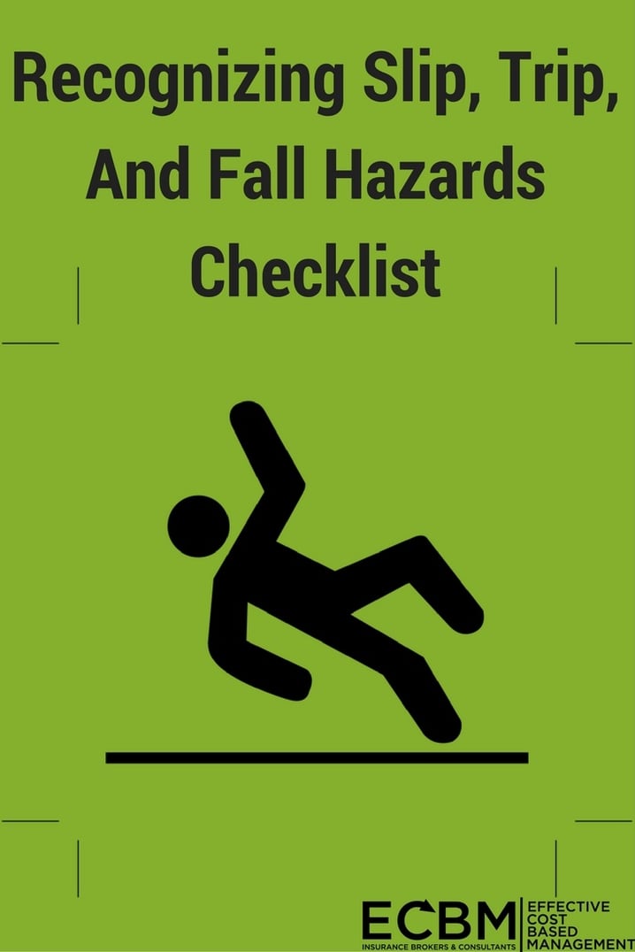 slips and trips hazard spotting checklist